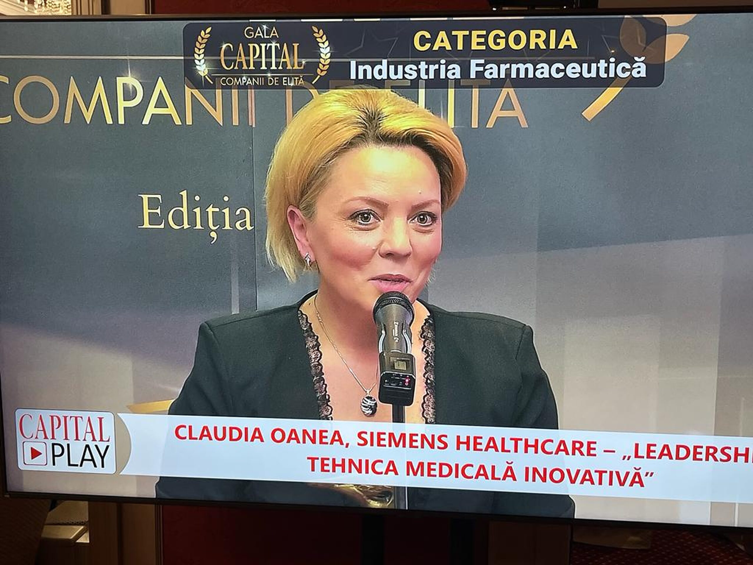 Gala Companii de elită. Claudia Oanea, Siemens Healthineers: ”Healthineers este lider mondial la acest moment”