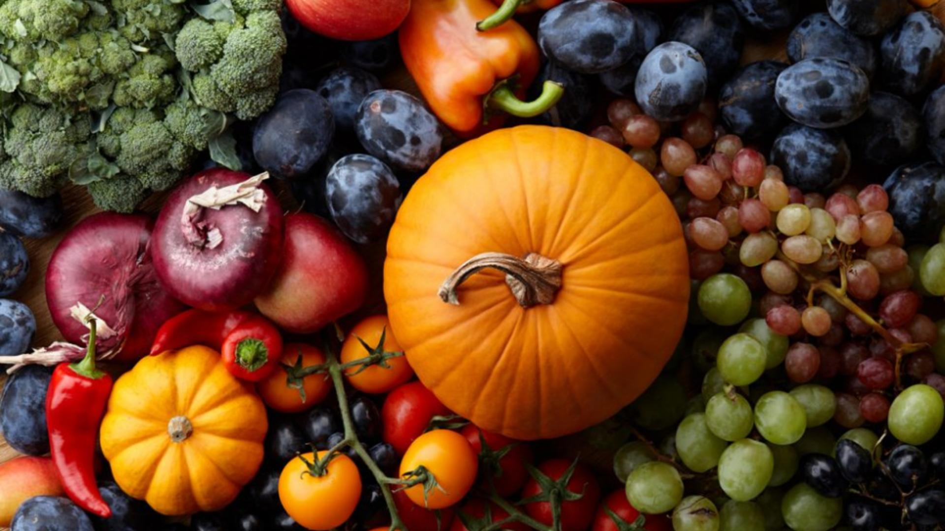 Fructele și legumele de toamnă, pline de vitamine. Ce beneficii aduc organismului