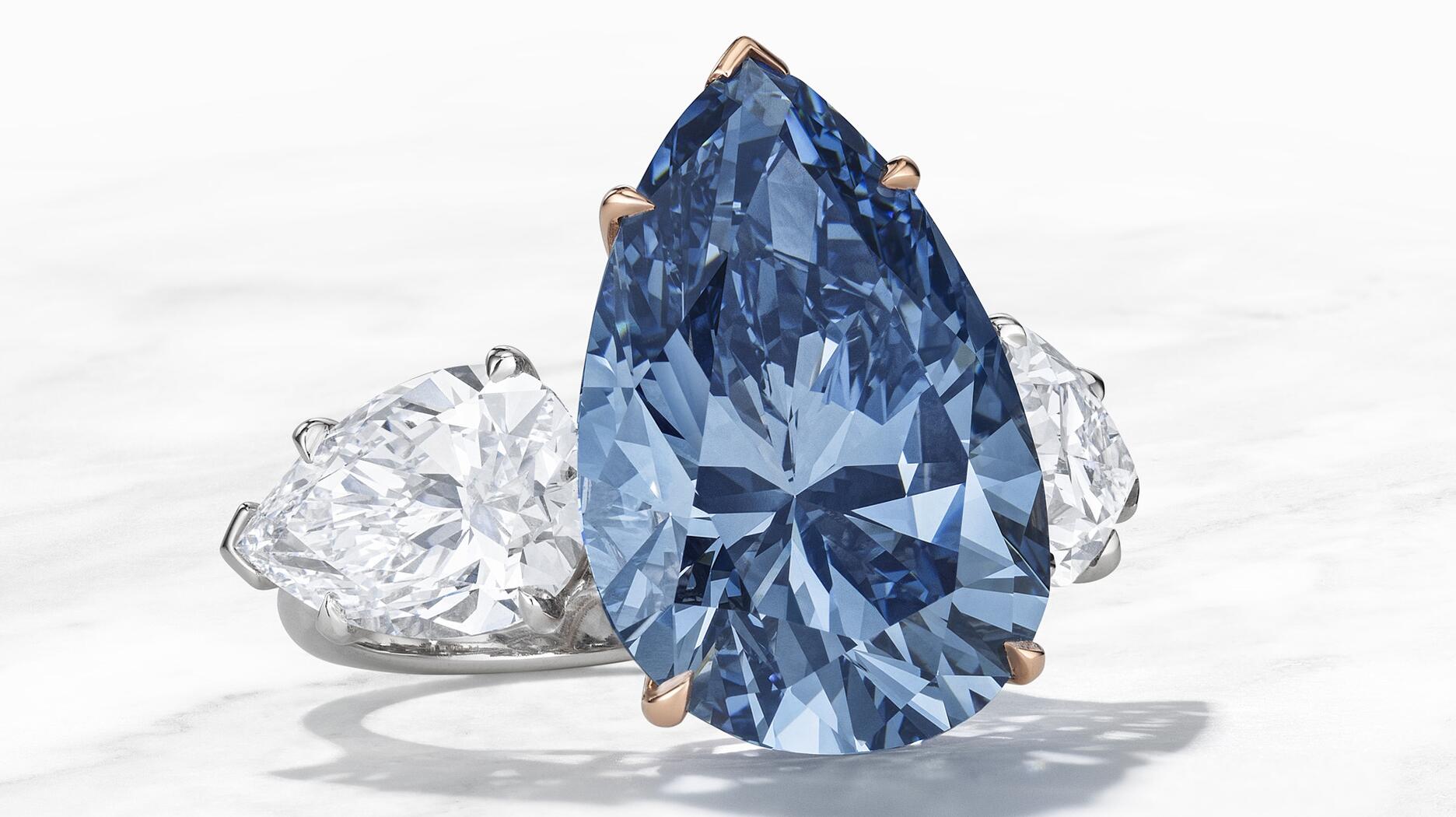Cel mai mare diamant albastru, scos la licitație. Care este prețul de vânzare