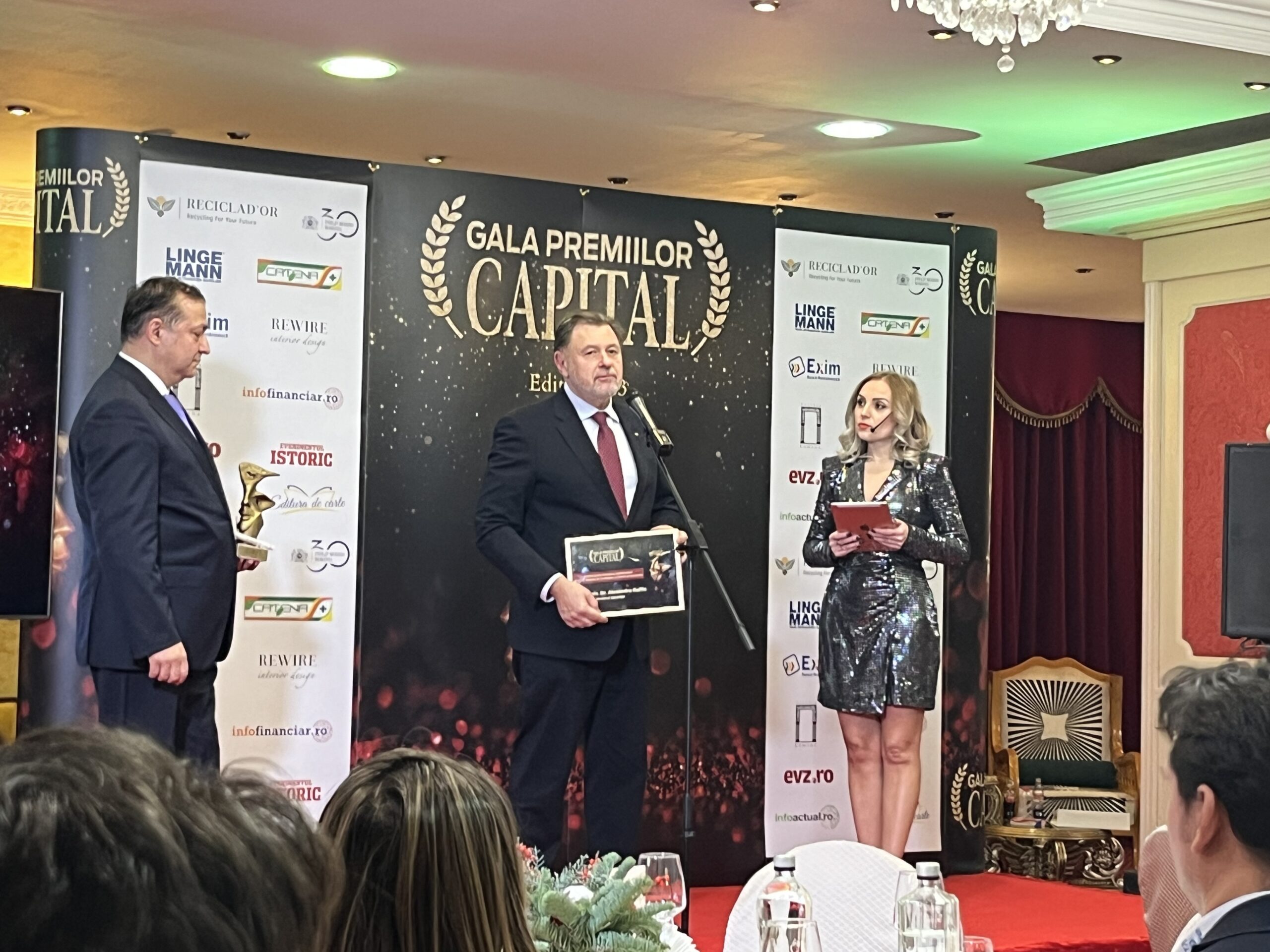 Alexandru Rafila, ministrul Sănătății, le Gala Premiilor Capital (sursă foto: Infofinanciar)